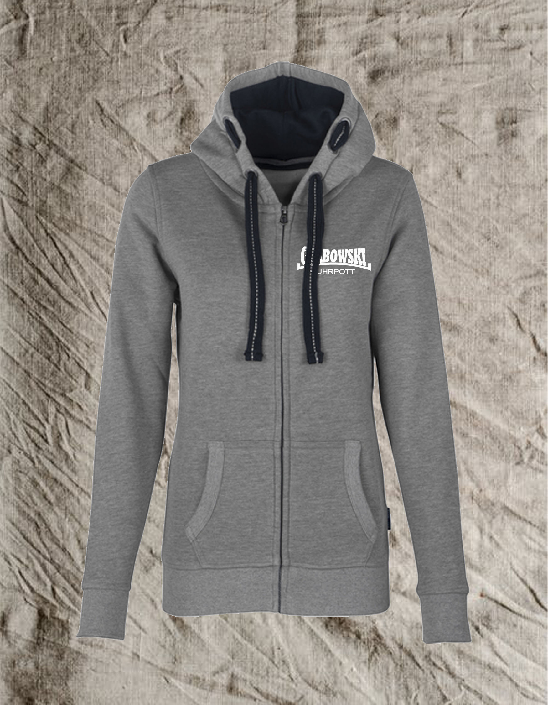 HRM Hooded Jacket Femme - Sweat à Capuche Zippé Premium Commerce Équitable 70% Coton 30% Polyester Recyclé